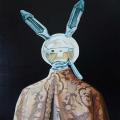 Eamon O´Kane: Double Portait [Koons/Bellini], 2006, Öl auf Leinwand, 100 x 100 cm

